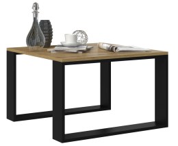 STOLIK KAWOWY ŁAWA LOFT MODERN MINI DĄB ARTISAN CZARNY DO SALONU NOWOCZESNY